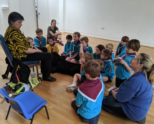 A great visit from Jackie from Guide Dogs for the Blind! 25 June 2019.